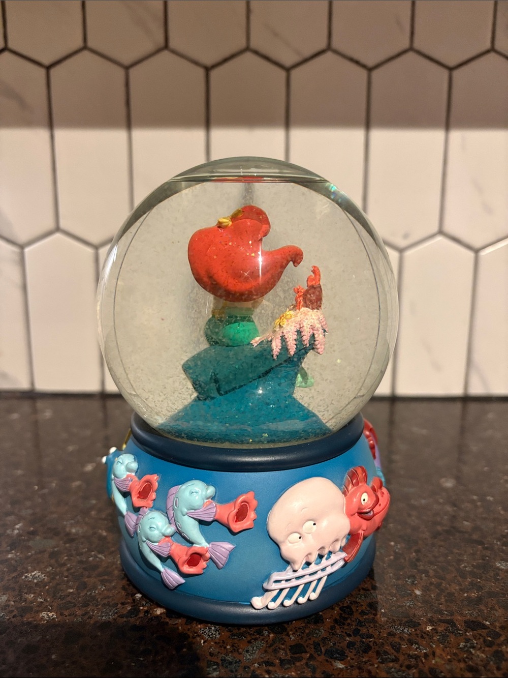 Disney The Little Mermaid Ariel Snow Globe - Blue, Red, Green, Yellow - Picture 3 of 6